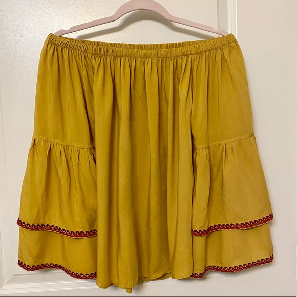 Solitaire Summer Off-Shoulder Top Bell Sleeves S - Picture 3 of 9